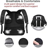 MATEIN 50L Travel Laptop Backpack 17.3 Inch USB Charging TSA Anti Theft Water view 5