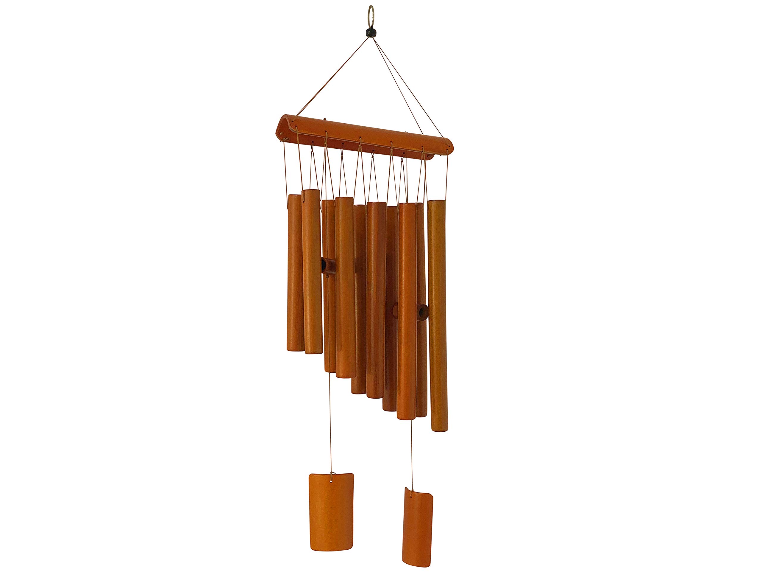 Scarlet Play Paradise Wind Chime with 10 Bamboo Tubes 60 cm Wind Chime Wooden Gift Garden Decoration Chimes