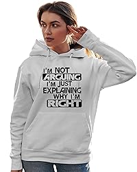Go All Out Medium White Mens I'm Not Arguing I'm