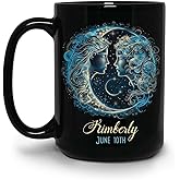 Personalized Gemini Horoscope Mug, Awesome Astrology Black Mug, Zodiac Coffee Cup 15oz, Customized Name & Date Mug, Custom Gemini Zodiac Birthday Ceramic Cup Gift For Friend