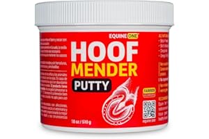 MINERAL MEDIX Equine One Hoof Mender Putty - White Line | Wall Separations | Old Nail Holes | Thrush - 100% All-Natural Hoof Care Product - Birch Bark Extract, Betulin, Omega-3 (18oz)