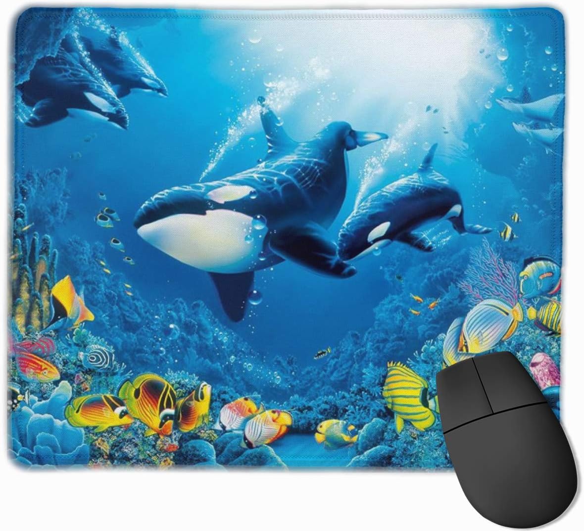 Amazon シャチオーカスオーシャン海の動物壁紙 マウスパッド 25 30 大判 ノンスリップ 防水 ゲーミング おしゃれ マウスの精密度を上がる Zaea マウスパッド 通販