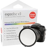 ExpoDisc v3 Professional White Balance Filter (82mm) | perfect white balance in 15 seconds &mdash; simply hold over your lens and set custom WB