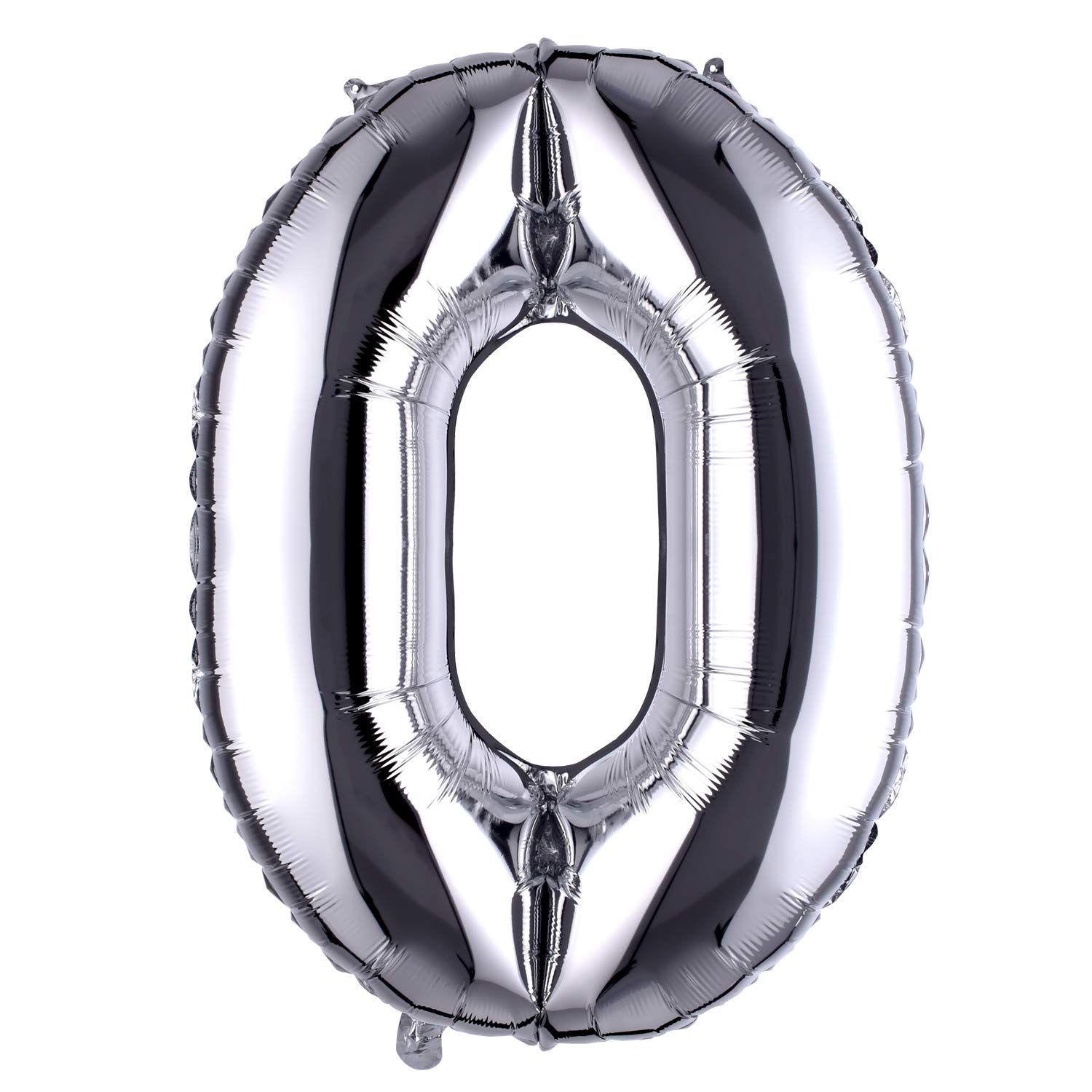 YPSelected 40 Inch Silver Large Foil Helium Number Balloon Birthday Wedding Party 0-9 (0)