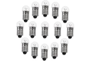 BEBEMOKO 50pcs Miniature Screw Base Light Bulbs 1.5v Tiny Bulbs for Circuits and Night Light Use Bulk Pack