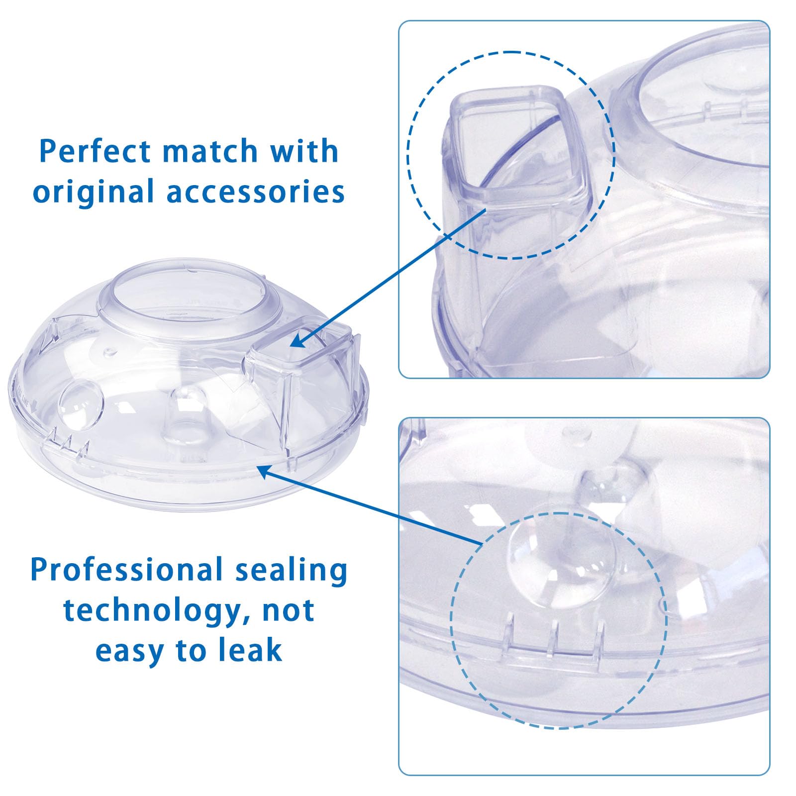 2 1/2 Quart Water Pan (Basin) for Rainbow Vacuum Cleaner E2 Type 12 Transparent Vacuum Water Pan