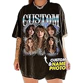 IZI POD Custom Bootleg Rap Tee, Custom Shirt Vintage Graphic, Personalized Shirt for Boyfriend Girlfriend, Gift for Valentine