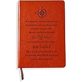 LBWCER Retirement Gifts for Men,A5 Leather Journal Notebook,Coworker Gifts,Inspirational Gifts for Friend/Employee/Boss/Coworkers (A compass)