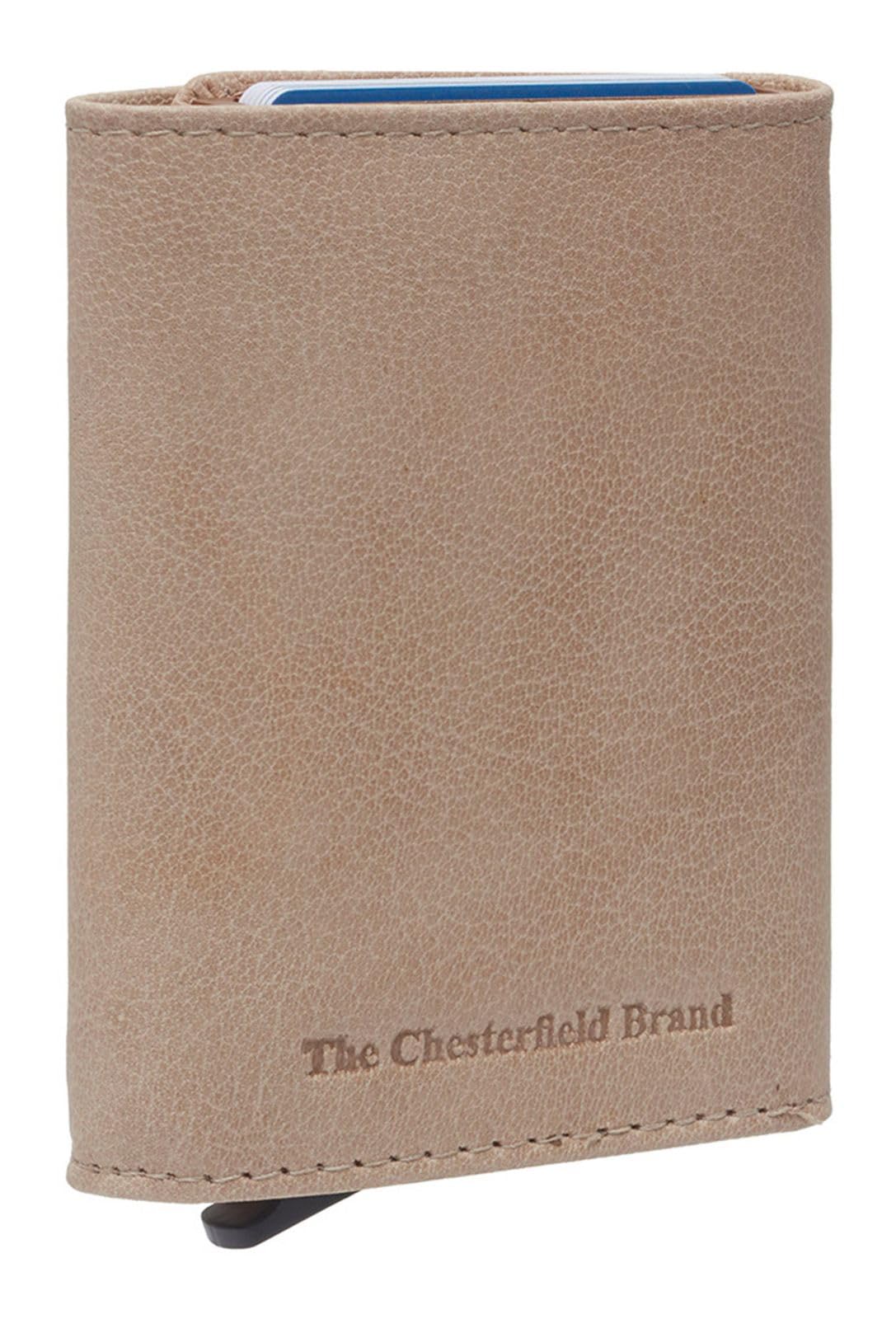 The Chesterfield Brand Antique Buff Paris RFID Leather Credit Card Holder 7 cm, off white, One Size