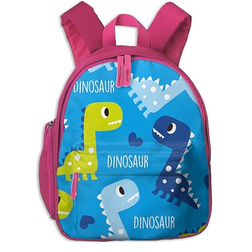 Amazon リュック 子供用 キッズ バッグ ブルー 恐竜 心 かわいい