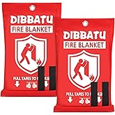 DIBBATU Fire Blanket for Home and Kitchen, Fire Blankets Emergency for Home, Emergency Fire Blankets Retardant for House, Fireproof Blanket, Survival FireBlanket for Kitchen,Fireplace, Grill, BBQ