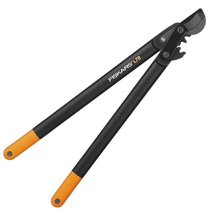Fiskars PowerGear II Bypass-Getriebeastschere für frisches Holz, Antihaftbeschichtet, Gehärteter Präzisionsstahl, Länge: 70 c