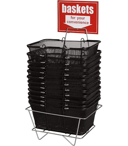 SINJEUN Set Of 3 Black Metal Wire Storage Baskets, Large Wire Baskets
