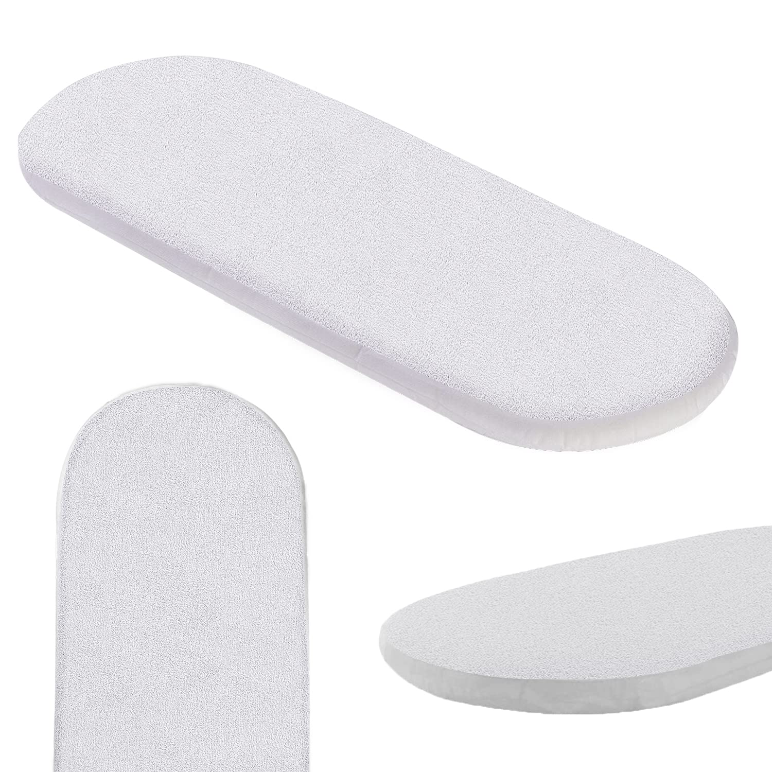 ECOBIZ 100% Cotton Waterproof Moses Basket Mattress Protector - Washable, Soft Absorbent, Anti-Allergy, Non-Noisy, Breathable