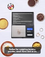 Zacro Digital Kitchen Scale 200g/0.01g Pocket Jewelry Scale with LCD Display view 4