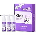 LAB52 Kids Oral Spray Gift Box, Toddler Toothpaste Helper for Cavity Repair and Fresh Breath, Children Anticavity with Fluoride Free for Newborn to Preschoolers, Xylitol Grape Flavor (3 Packs)