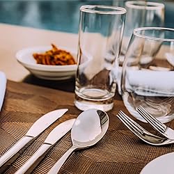 45-Piece Flatware Sets, Silverware Set for