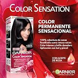 Garnier Color Sensation 3 Pack Permanent Hair Dye Ultra Black 1.0 view 7
