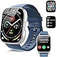 Smart Watch, 1.95" Smartwatch for Men Women(Answer/Make Call), New Fitness Watch with 110+ Sports Modes, Fitness Activity Tracker with Heart Rate/Pedometer/Sleep/IP68 Waterproof for Android iOS, Blue