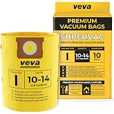 10 Pack, 10-14 Gallon Filter Bags for Shop Vac Vacuum - Type I 90672 - High-Efficiency Vacuum Bags