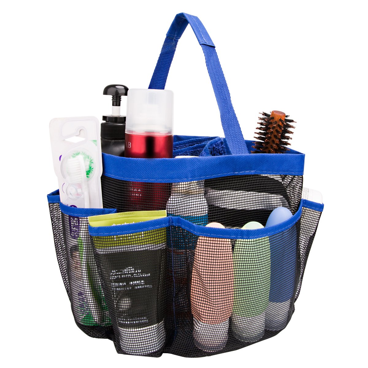 Mesh Shower Caddy Quick Dry 8 Pockets Mesh Portable