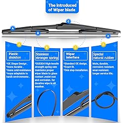 RAINTOK Windshield Wiper Blades Replacement for