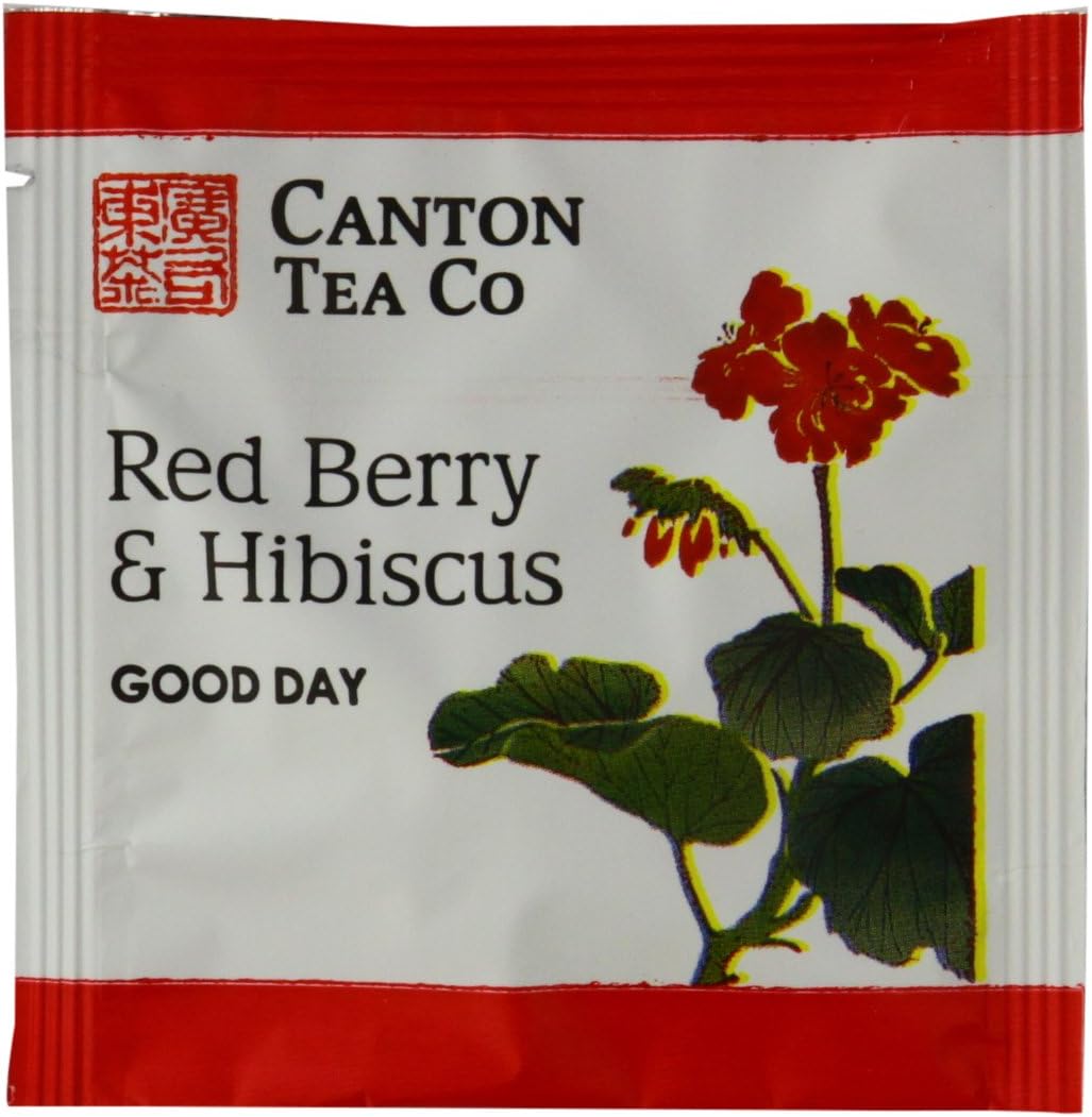 Canton Tea Wrapped Pyramids Red Berry 50 Teabags