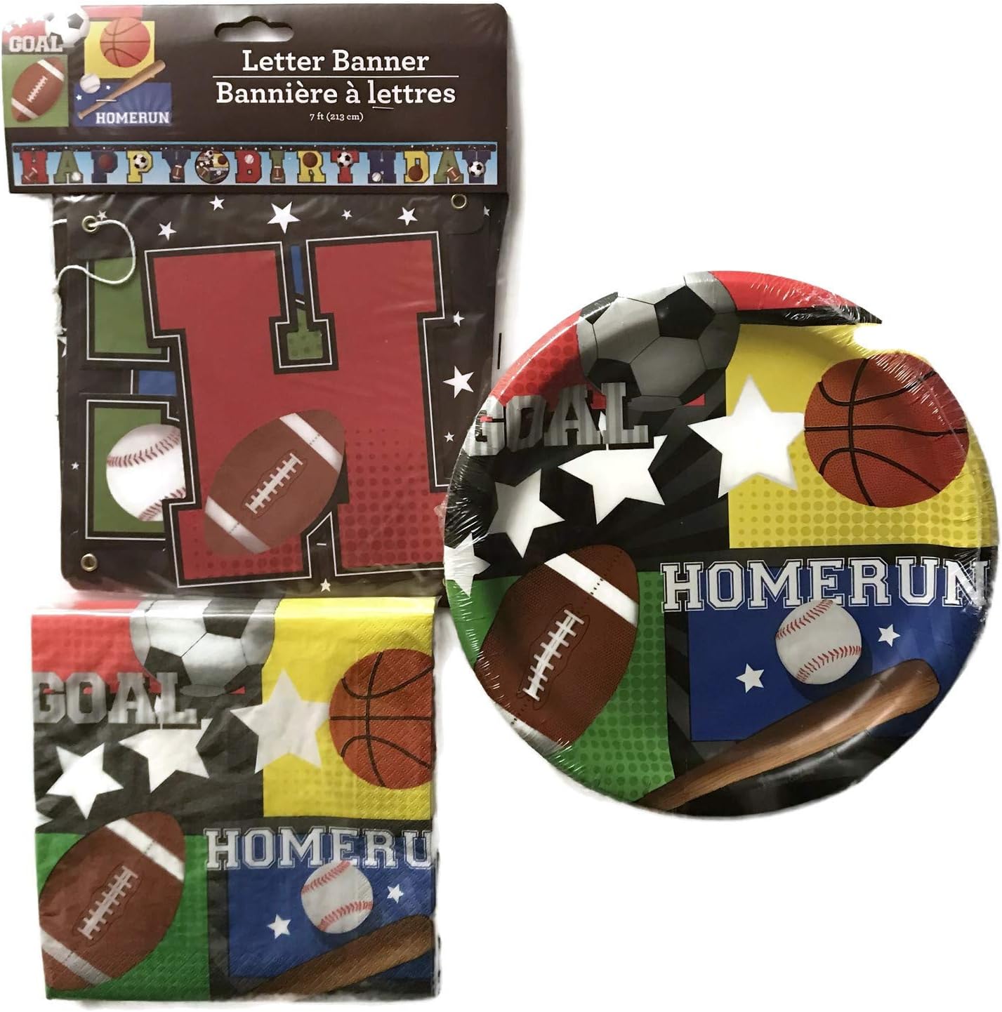 Amazon Com Sports Party Supplies For Boys Soccer Basketball