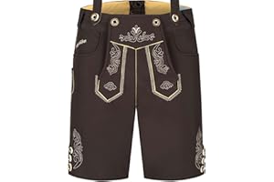 Steigenhöfer Manufaktur Lukas – Men Bavarian Softshell Shorts with Suspenders - Lederhosen Oktoberfest Outfit