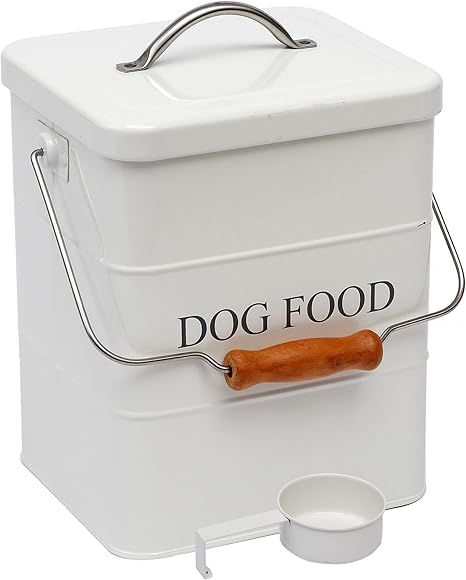 dog food tin and scoop