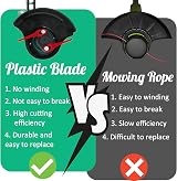 Acehome 50 Pcs Plastic Grass Trimmer Blades 83 mm Red for Cordless Mower view 4