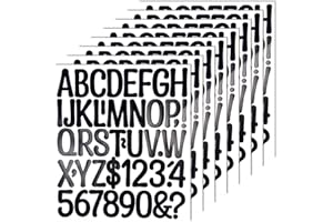 2-Inch Letter Number Sticker - Self Adhesive Capital Alphabet Stickers for Mailbox, Bulletin Board, Scrapbooking and DIY Craf