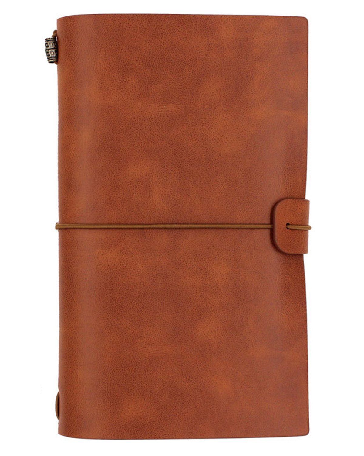 NectaRoy Retro Vintage Refillable Leather Notebook with Lined and Blank Inserts, Travelers Journals Diary Notepad,12x20cm