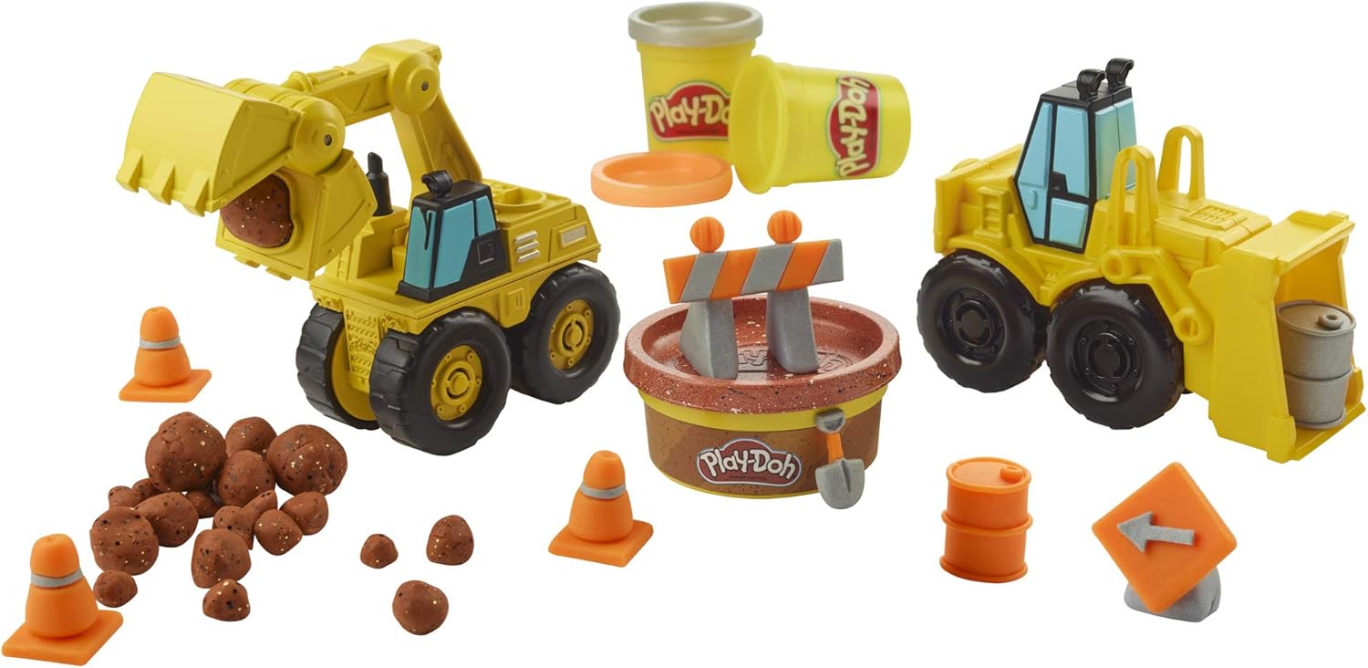 play doh construction truck