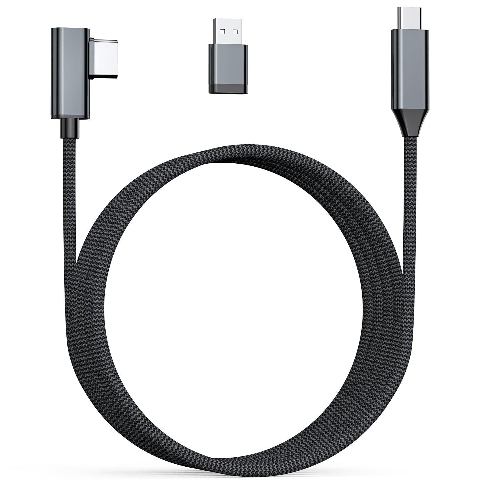 Hagibis Link Cable 16FT Compatible for Meta Quest 3S/3/2/Pro & Pico 4, 5Gbps High-Speed Data Transfer & Charging Cord, PC VR/Steam VR Compatible, USB3.0 Type C to C (Quest 3S/3/2 Link Cable)