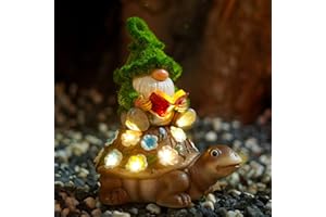 Nacome Solar Garden Gnomes Decorations for Yard - Outdoor Gnomes Statues for Patio,Yard,Balcony,Lawn Ornament,Garden Gifts for Women/Mom/Grandma,Mom's Best Gift