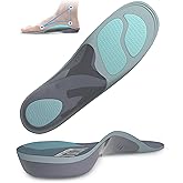 Achilles Tendonitis Insoles, DynWalker Arch Support Insoles, 35% Improved Shock Absorption, Used to Alleviate X/O Leg Alignment and Overpronation Symptoms, S