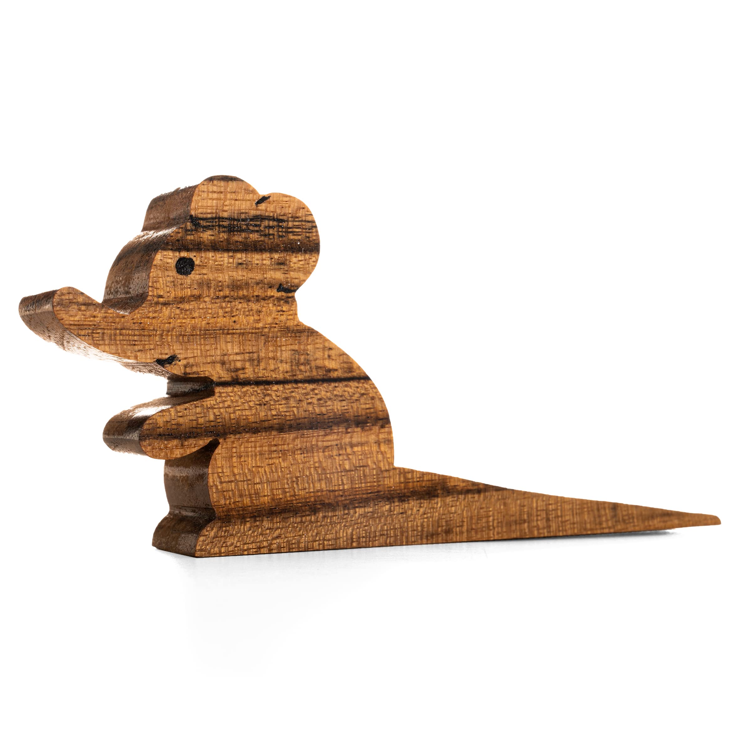 Door Stopper Wooden Hand Carved Wedge Decorative Door Stop for Home and Gifting (Kangaroo Shape)