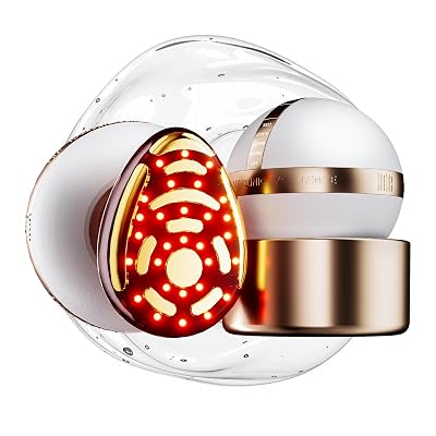 INIA SPHERA Upgraded 8-in-1 Microcurrent Facial Device for Face & Neck – Red Light, Thermal & Cooling Beauty Tool, 5 Custom Modes, at-Home Skin Stimulation & Glow Care Skincare Tool