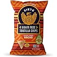 Siete Tortilla Chips | Grain Free | Gluten Free Chips | Paleo & Vegan Snacks | Non GMO | Nacho, 5 Oz (Pack of 6)