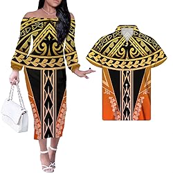 MORNWORLD Polynesian Women's Dresses and Men's