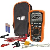 Klein Tools MM700 Multimeter, Electrical Tester is Auto Ranging, for AC/DC, LOZ, Temp, Capacitance, Resistance, Frequency, and More, 1000V