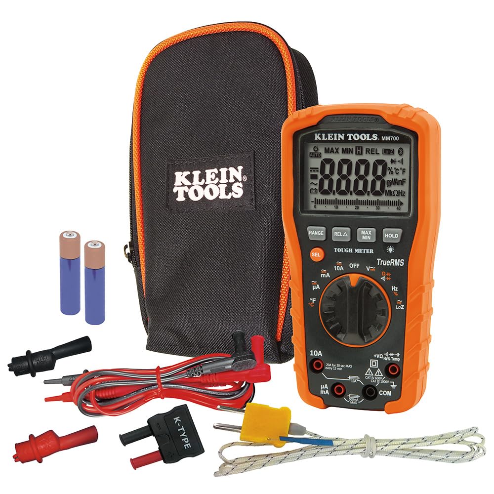 Digital Multimeter TRMS/Low Impedance, Auto-Ranging 1000V KLEIN TOOLS MM700