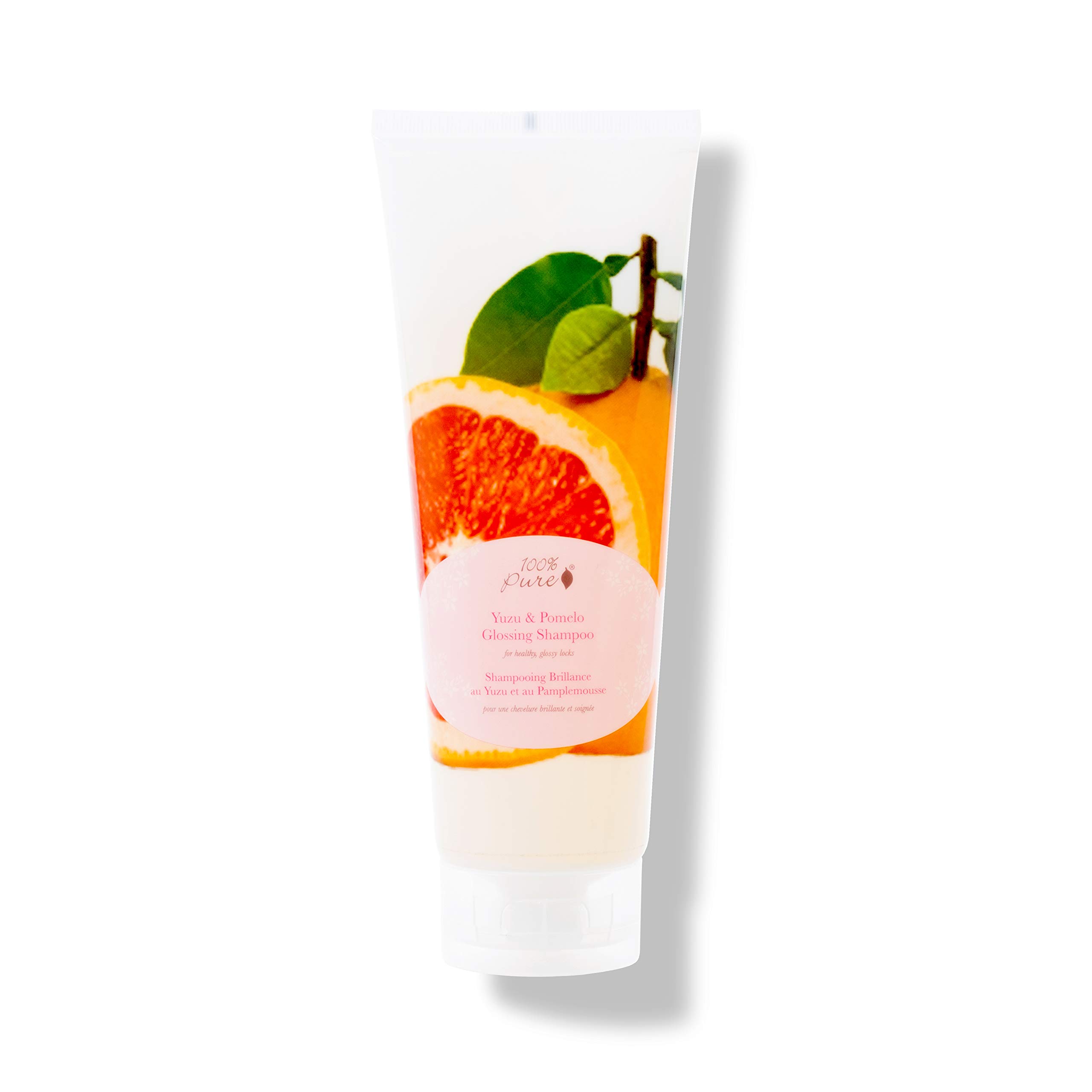 100% PURE Yuzu u0026 Pomelo Glossing Shampoo (8 Fl Oz), Sulfate Free
