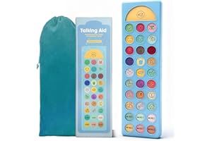 ASALEILIPA AAC Device for Autism, Non Verbal Communication Tools for Speech Therapy & Stroke Rehab, 24 Pre-Installed & 6 Programmable Buttons, Adjustable Volume, Sensory Autism Toys for Kids and Adults