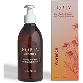 FORIA Everyday Organic Body Wash for Women, pH Balanced, 10 oz | Hydrating Body Wash for Feminine Care &amp; Intimate Areas, Fragrance Free for Sensitive Skin with Plant Based Ingredients &amp; Oils