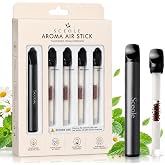 Herbal Aroma Air Stick, Reusable Botanical Aroma System with 5 Botanical Refills, Non-Electric, Portable Smokeless Air Inhaler,Quit Smoking Aid