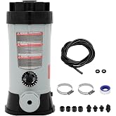 CL220 Offline Chlorinator for Swimming Pool Ponds,Replacement Hayward cl220 Chlorine Feeder,9 lbs Capacity,360 &deg; Adjustable Water Flow Knob, Thickened ABS Material