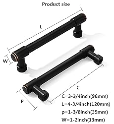 khtumeware 6 Pack 3-3/4 Inch(96mm) Oil Rubbed