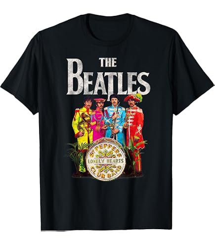 Amazon.com: The Beatles - Logo T-Shirt : Clothing, Shoes & Jewelry